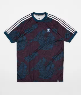 Adidas All Over Print Soccer Jersey - Blue Night / Red Night / Black