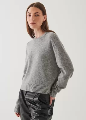 CASHMERE RAGLAN CREWNECK