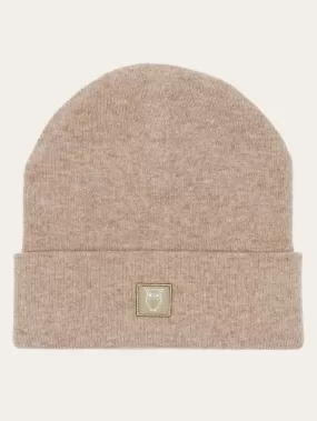 Double layer wool beanie - Kelp melange