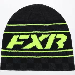 FXR Youth Race Division Beanie Char Heather/Hi-Vis