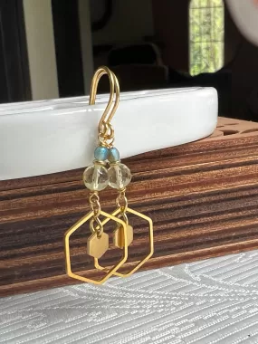 HoneyBead - Honeycomb Home Earrings