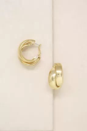 Necessary Accessory 18k Gold Plated Hoop Earrings