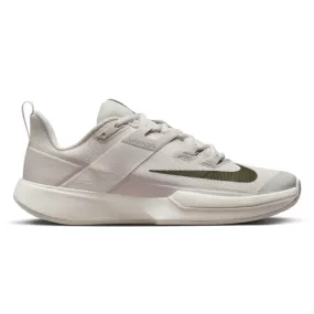 Nike Court Vapor Lite Women Hard Court Tennis Shoes - Sail/Medium Olive-Light Bone