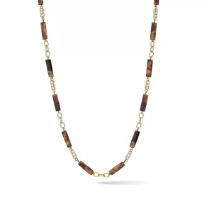 Palace Diamond Bead Chain Tiger Eye