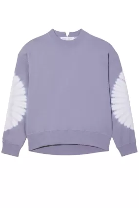 Proenza Schouler White Label Ring Tie Dye Sweatshirt - Lilac/ Off White