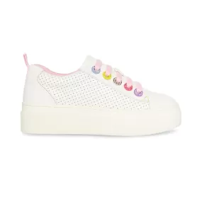 Steve Madden Girl's JQueen White Multi