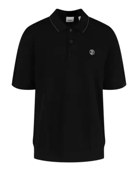 'TB' Cashmere Blend Polo Shirt