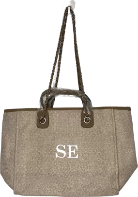 Unique Avenue Brown Personalised Canvas Bag