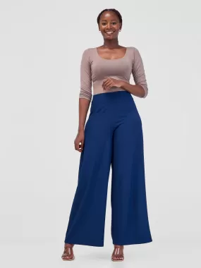 Vivo Ajani Wide Leg Pants - Navy Blue